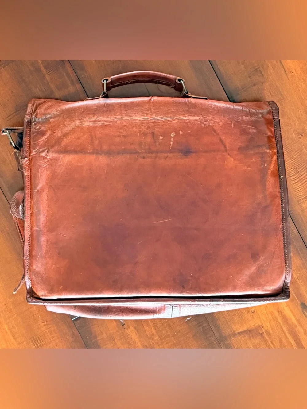 Very Vintage Leather Messenger Bag - Brown TLC